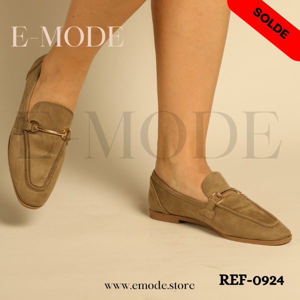 Mocassins vert REF-0924