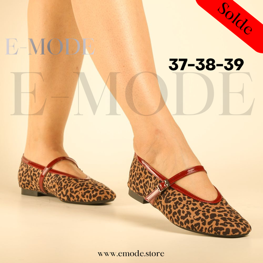 Ballerines Tendance effet  léopard - REF-0958