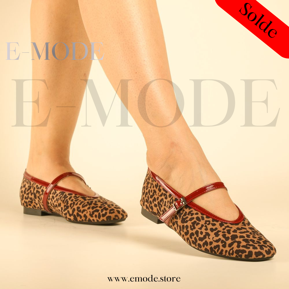 Ballerines Tendance effet  léopard - REF-0958