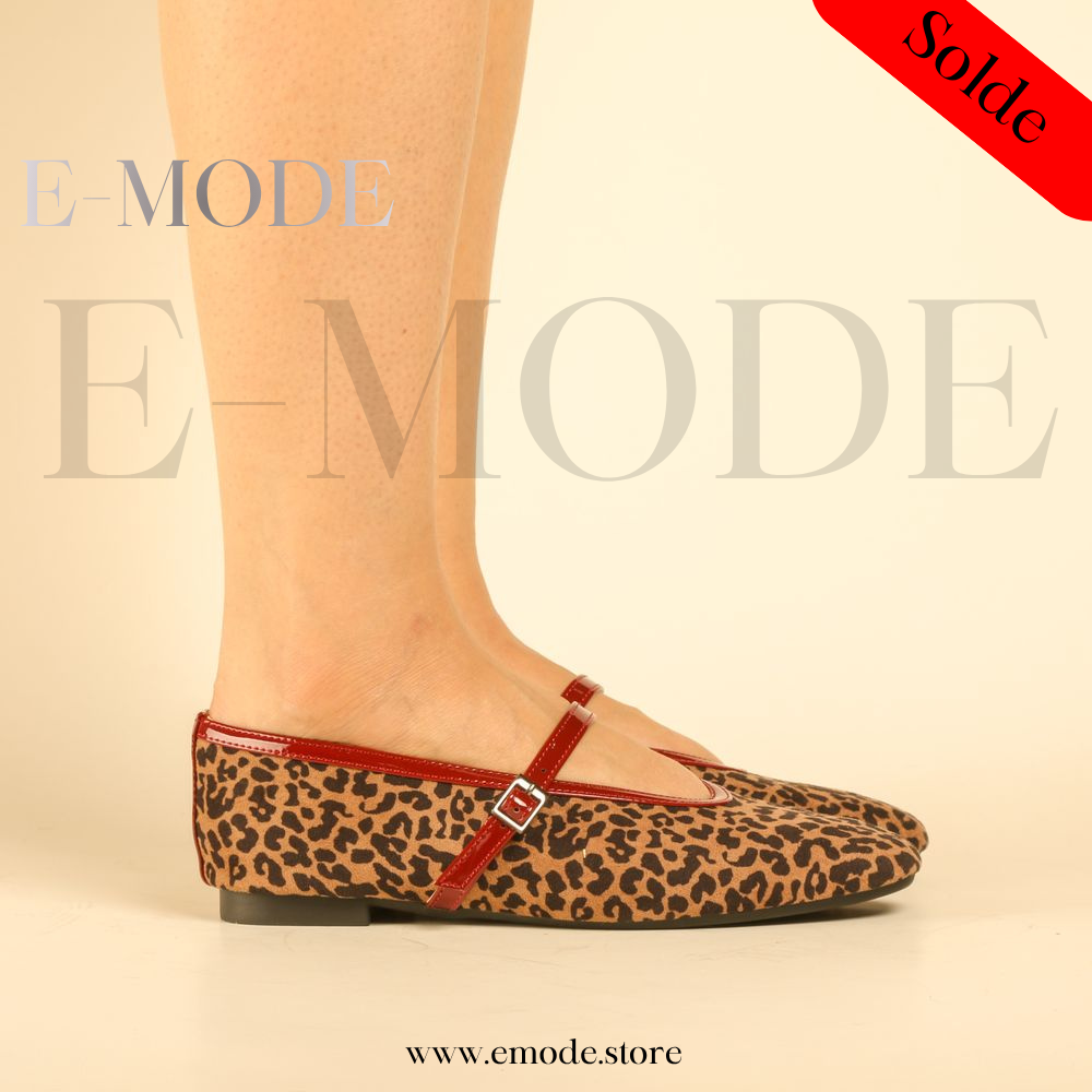 Ballerines Tendance effet  léopard - REF-0958