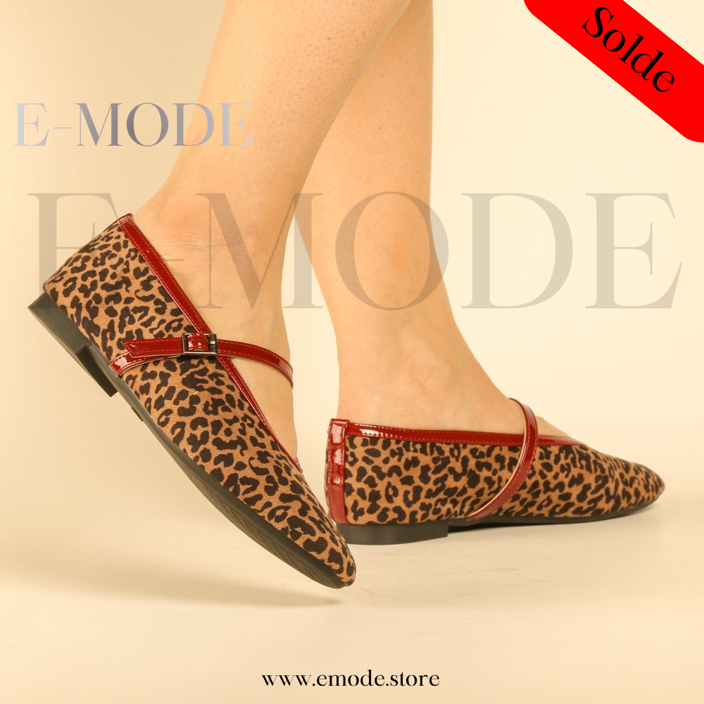 Ballerines Tendance effet  léopard - REF-0958