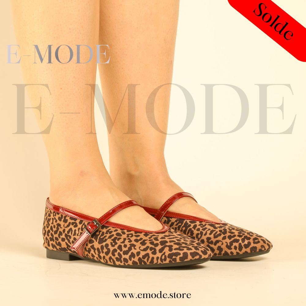 Ballerines Tendance effet  léopard - REF-0958