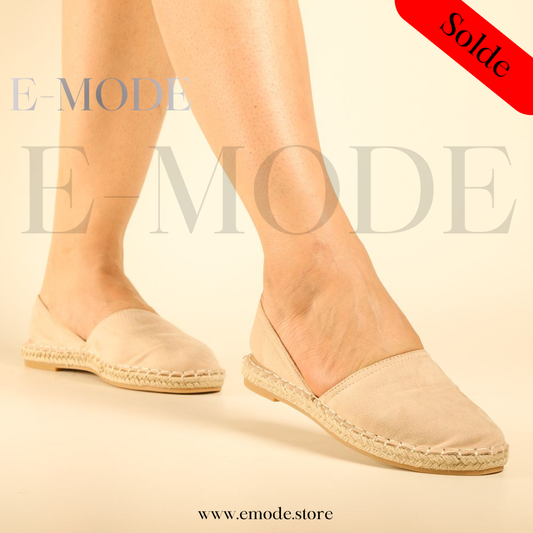 Espadrille semelles Raphia - Beige - REF-0960