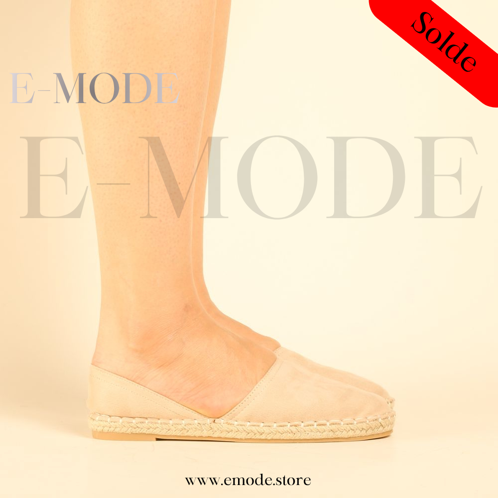 Espadrille semelles Raphia - Beige - REF-0960