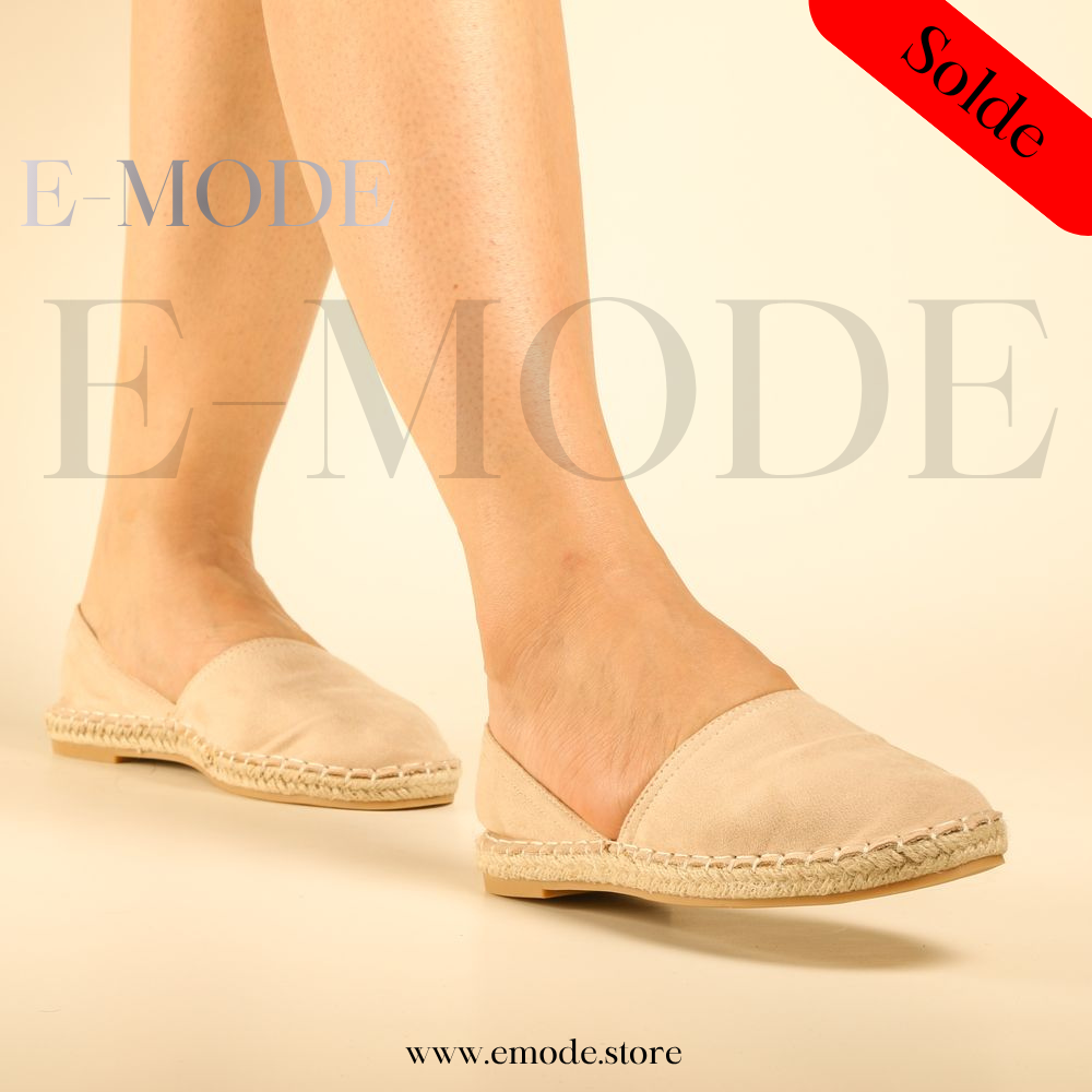 Espadrille semelles Raphia - Beige - REF-0960