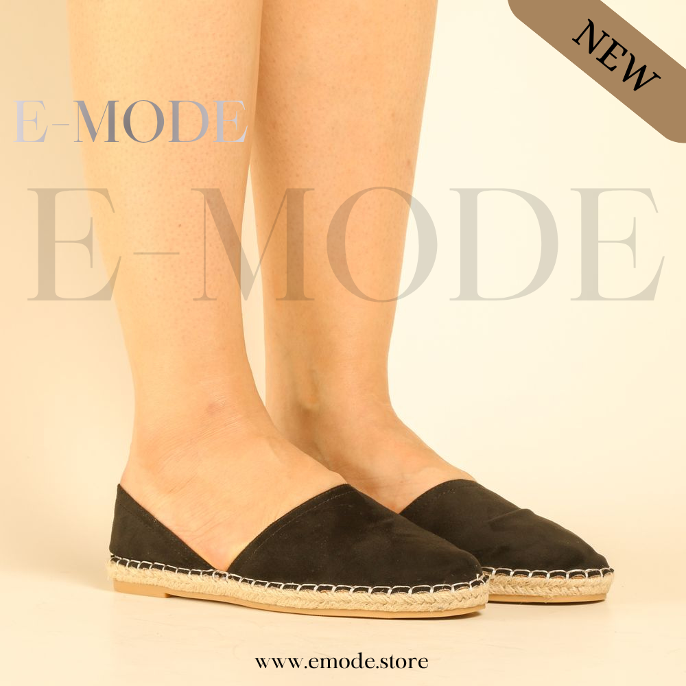 Espadrille semelles Raphia - Noir - REF-0961