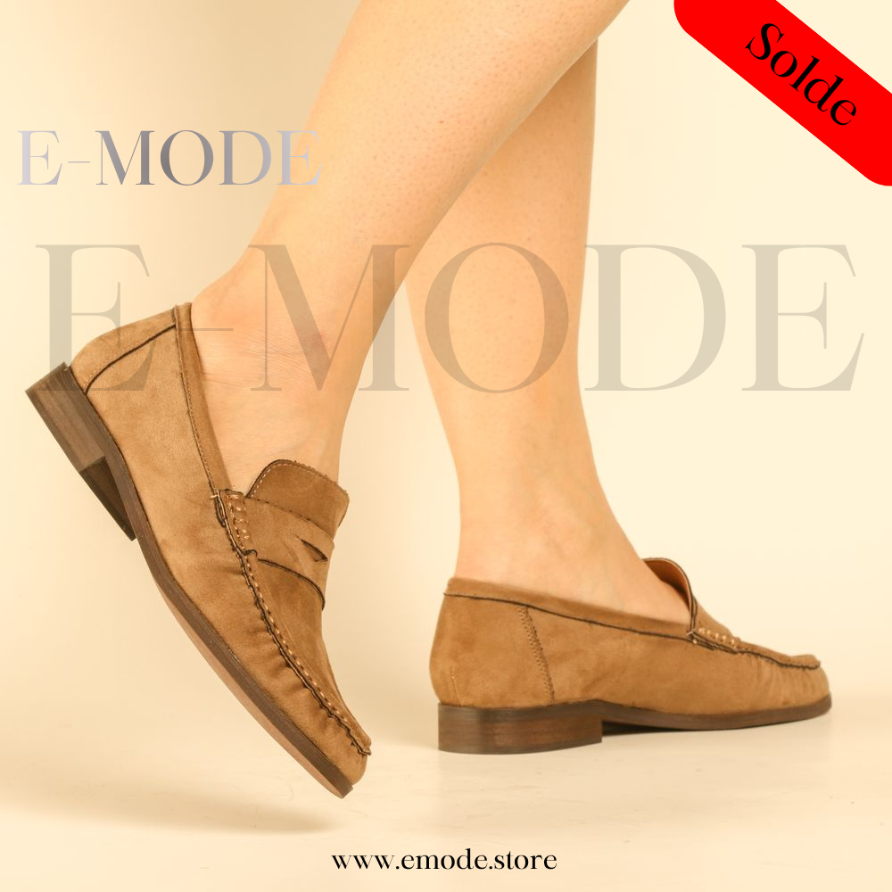 Mocassin Couleur Taupe - REF-0965