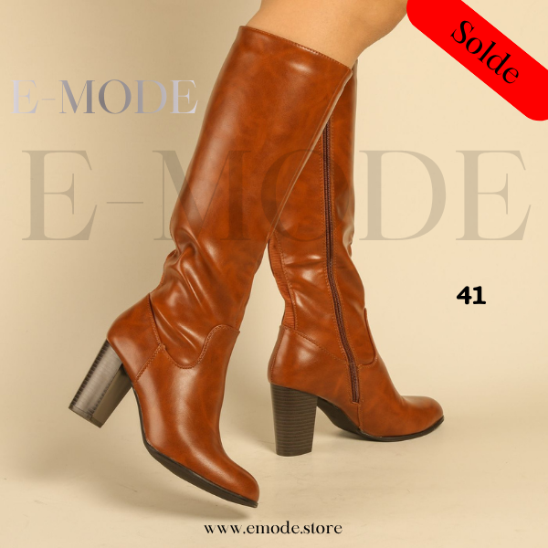 Bottes A Talons - Marron - REF-0907